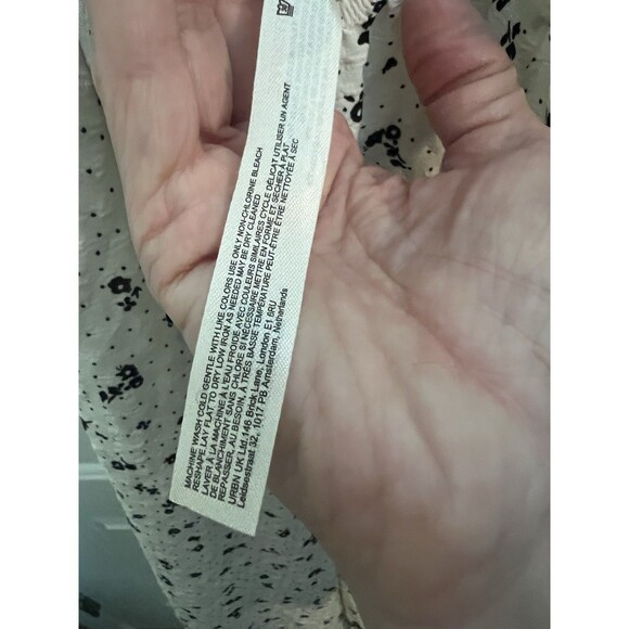 Free People Coming Home Romper Ivory Combo Size Large Jumpsuit - Picture 7 of 8